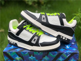 Authentic LV Low shoes White/Black