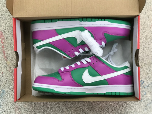 Authentic Nike SB Dunk Low Purple/Green