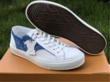 Authentic LV Low shoes White/Blue