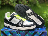 Authentic LV Low shoes White/Black