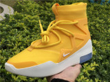 Authentic Nike Air Fear of God 1 White Amarillo