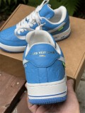 Authentic LV x Nike Air Force 1 Low Light Blue