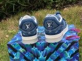 AUTHENTIC LV SNEAKERS PELLE S.GOMMA BLUE