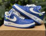 Authentic LV x Nike Air Force 1 Low White/Blue