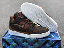 Authentic LV Mid shoes White/Brown