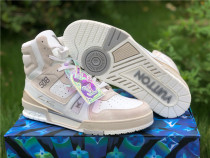 Authentic LV High shoes White/Grey