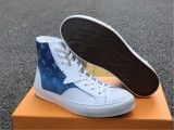 Authentic LV shoes High White/Blue