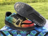Authentic LV Trainer Diamond Rainbow Colors
