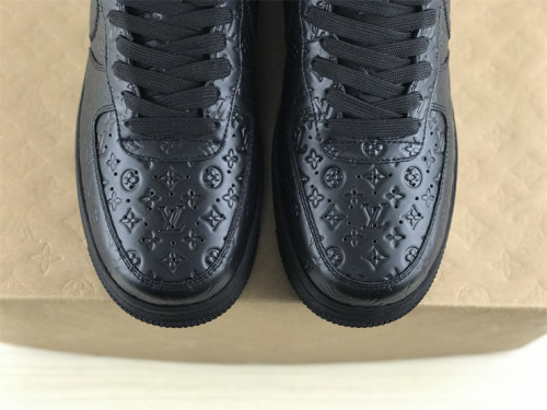 Authentic LV x Nike Air Force 1 Low All Black