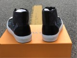 Authentic LV shoes High Black