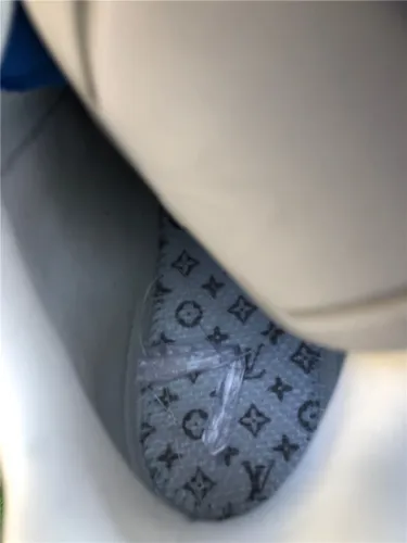 Authentic LV Mid shoes White/Blue