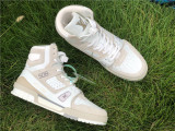 Authentic LV High shoes White/Grey