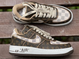 Authentic LV x Nike Air Force 1 Low Coffee