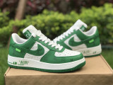 Authentic LV x Nike Air Force 1 Low White-Green