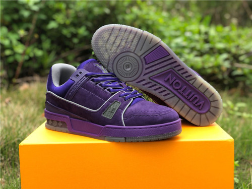AUTHENTIC LV SNEAKERS PELLE S.GOMMA PURPLE