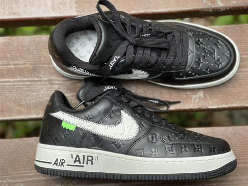 Authentic LV x Nike Air Force 1 Low Black