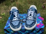AUTHENTIC LV SNEAKERS PELLE S.GOMMA BLUE