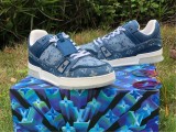 AUTHENTIC LV SNEAKERS PELLE S.GOMMA BLUE