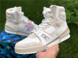 Authentic LV High shoes White/Grey