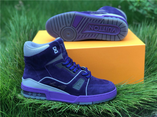 Authentic LV Trainer shoes High Purple