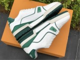 Authentic LV TRAINER WHITE/GREEN