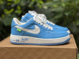 Authentic LV x Nike Air Force 1 Low Light Blue