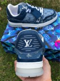 AUTHENTIC LV SNEAKERS PELLE S.GOMMA BLUE