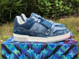 AUTHENTIC LV SNEAKERS PELLE S.GOMMA BLUE