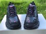 Authentic Balenciaga Triple s Black Colorful Words