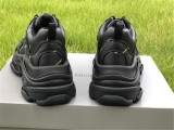 Authentic Balenciaga Triple s Black Green Words