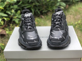 Authentic Balenciaga Triple s Black White Words