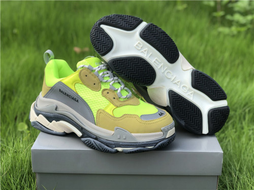 Authentic Balenciaga Triple s Fluorescent green