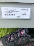 Authentic Balenciaga Triple s Black Red Words