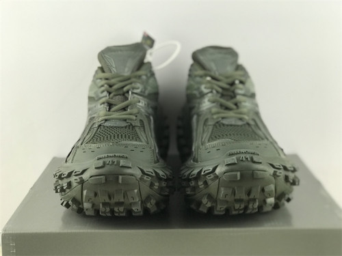 Authentic Balenciaga Triple s Clear Sole Dark Green