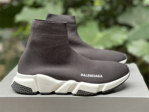 Authentic Balenciaga Speed Sneakers Noir Black/White