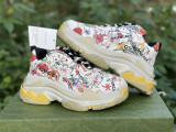 Authentic Balenciaga Triple s Small Flower