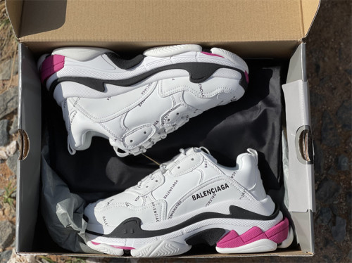 Authentic Balenciaga Triple s White/Rose