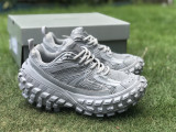 Authentic Balenciaga Triple s Clear Sole Gray