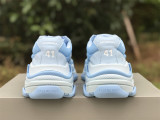 Authentic Balenciaga Triple s NYLON Blue