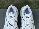 Authentic Balenciaga Triple s White/Black words