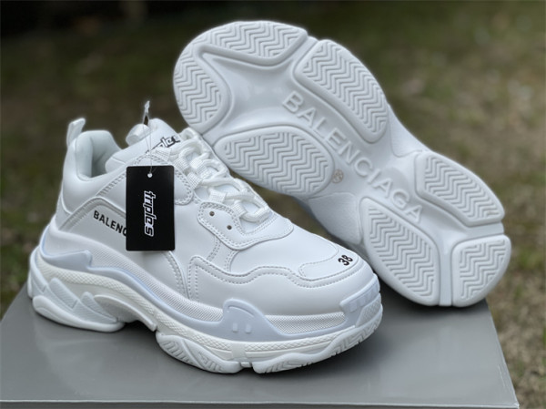 Authentic Balenciaga Triple s Pure White