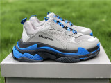 Authentic Balenciaga Triple s Gray/Blue