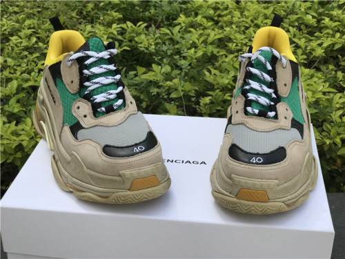 Authentic Balenciaga Triple s Yellow/Green