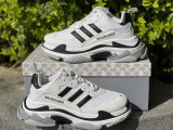 Authentic Balenciaga Triple s Black/White