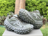 Authentic Balenciaga Triple s Clear Sole Dark Green