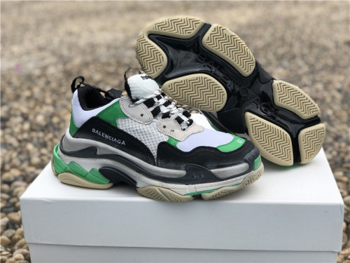 Authentic Balenciaga Triple s Green/Gray