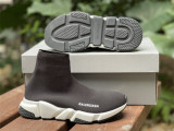 Authentic Balenciaga Speed Sneakers Noir Black/White