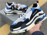 Authentic Balenciaga Triple s White/Gray/Blue