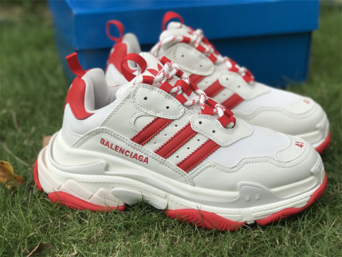 Authentic Balenciaga Triple s White/Red