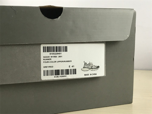 Authentic Balenciaga Phantom Sneaker Gray/Red